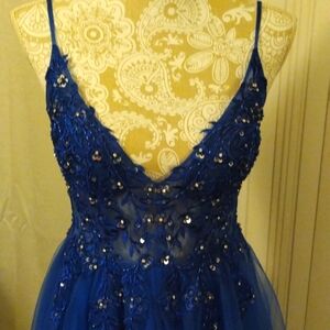 JJ House Royal Blue Gown